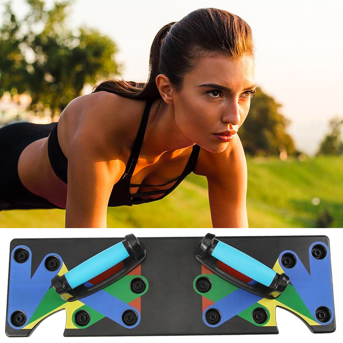 9 In 1 Push Up Rack Board Men Women Comprehensive Fitness Exercise Push Up Stands Body Building Training System Home Equipment|Push-Ups Stands|