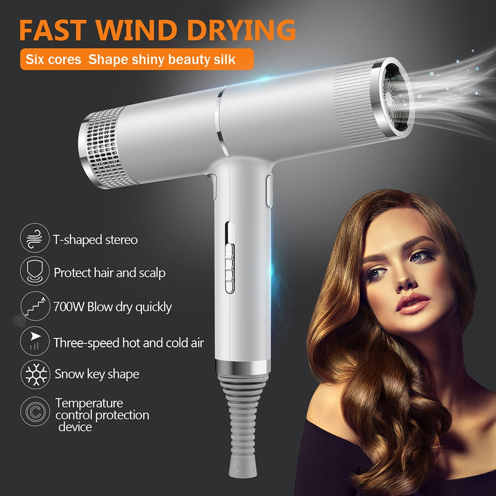 Professional Hair Dryer Infrared Negative Ionic Blow Dryer Hot&Cold Wind Salon Hair Styler Tool Hair Blower Electric Blow Drier|Hair Dryers|