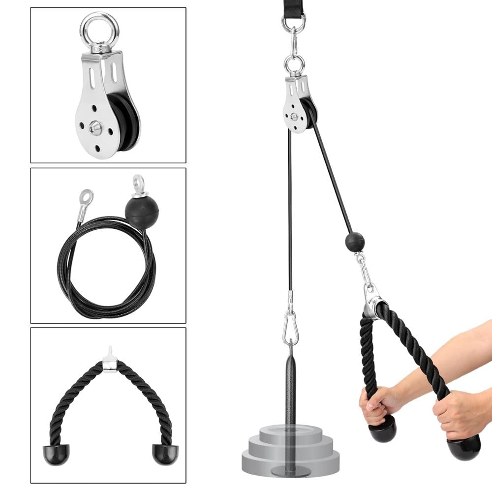 Bandas Elasticas Fitness Equipment DIY Pulley Cable Machine Attachment System Lifting Arm Biceps Triceps Blaster Hand Strength|Hand Gripper Strengths|