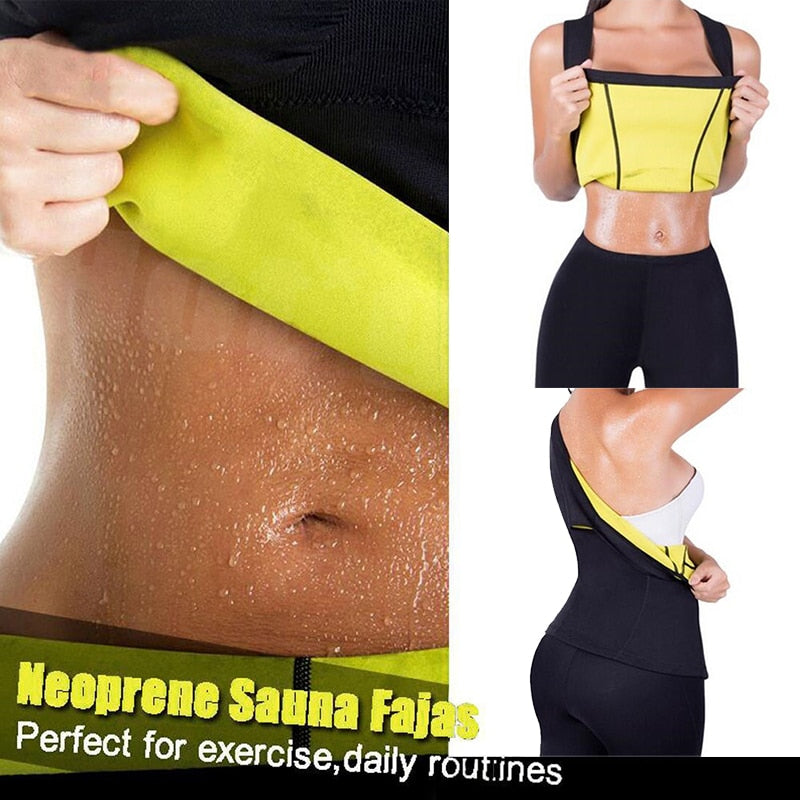 Plus Size S 5XL Men & Women Neoprene Shapewear Waist Trainer Slimming Corset Sweat Sauna Vest Thermal Body Shaper Gym