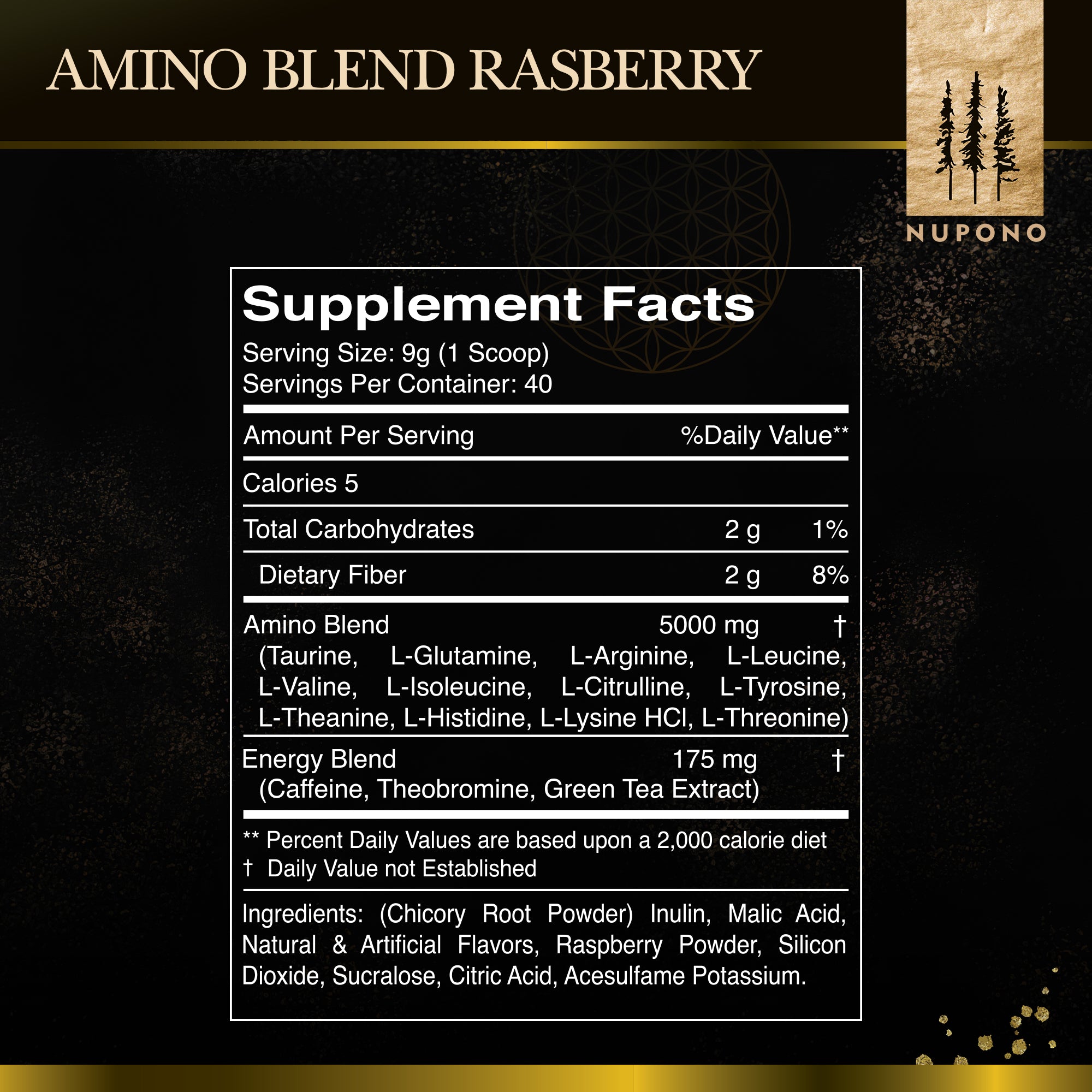 Amino Energy Drink Raspberry Iced Tea- Pre Workout, Boosts Energy, Performance and Endurance, Taurine, L-Glutamine, L-Arginine, Green Tea