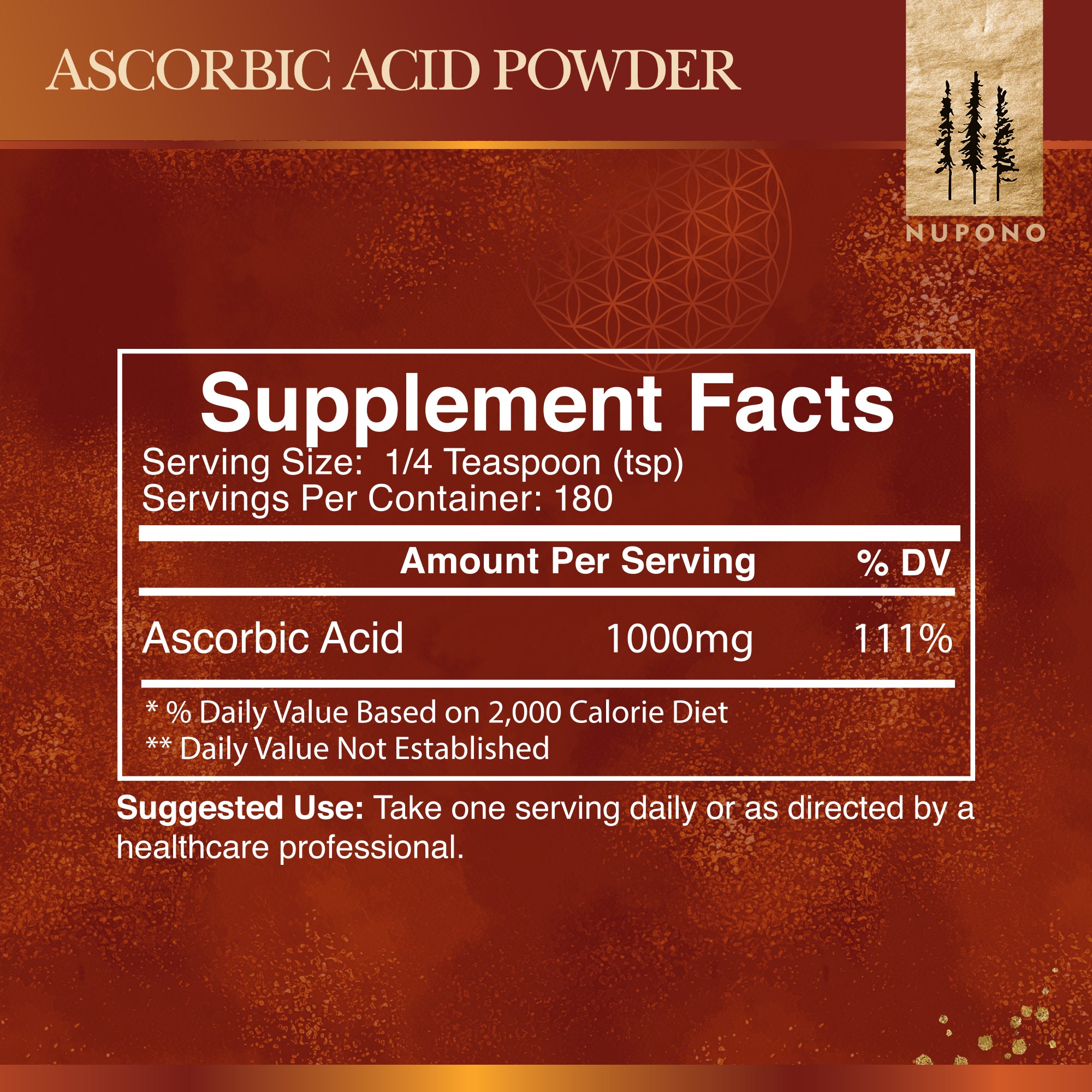 Ascorbic Acid Formula 180 Servings- Supports Health and Well-being, Boosts Immunity 100% Pure Vitamin C, Reduce Blood Uric Acid Levels
