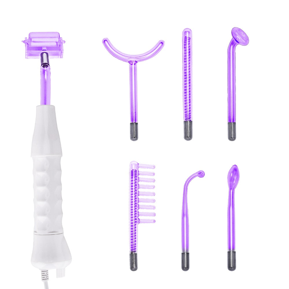7In1 High Frequency Facial Machine Electrode Glass Tube Wand Spot Acne Remover High Frequency Facial SPA Skin Care