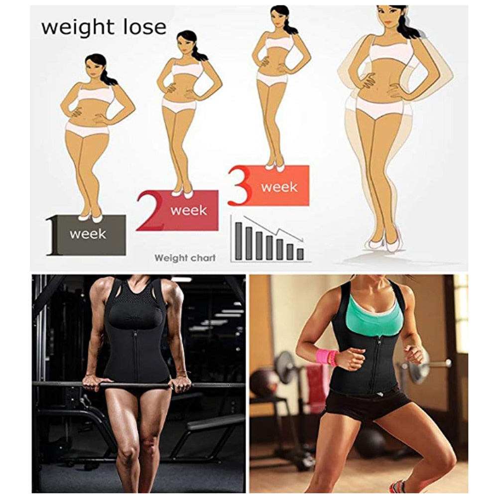Plus Size S 5XL Men & Women Neoprene Shapewear Waist Trainer Slimming Corset Sweat Sauna Vest Thermal Body Shaper Gym