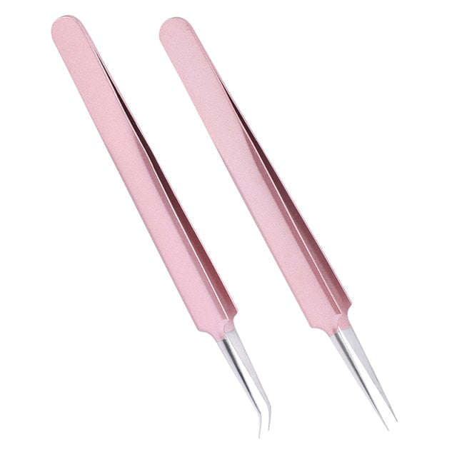 Professional Eyelashes Tweezers For Lashes Extension Nipper Stainless Steel High Precision Eyelash Extension Eyebrow Tweezers|Eyelash Tweezers|