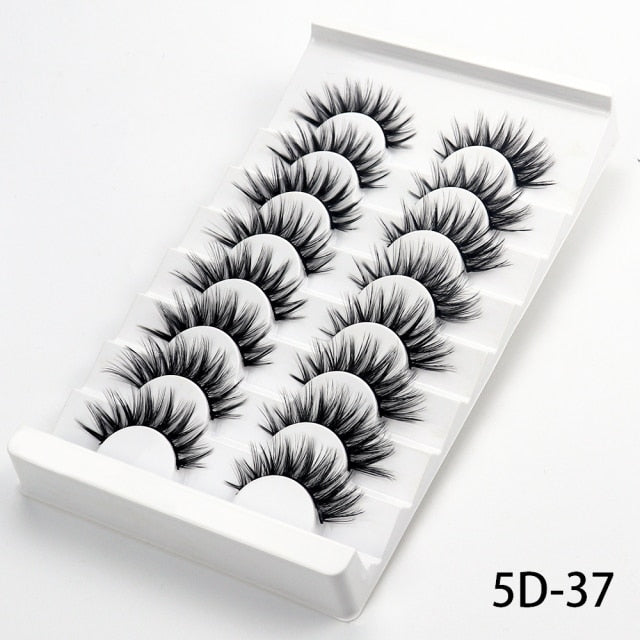 5/8 Pairs of Lashes,3D Eyelashes Natural, Full Lashes Makeup Eyelashes, Eyelashes Extension, Wholesale Lashes