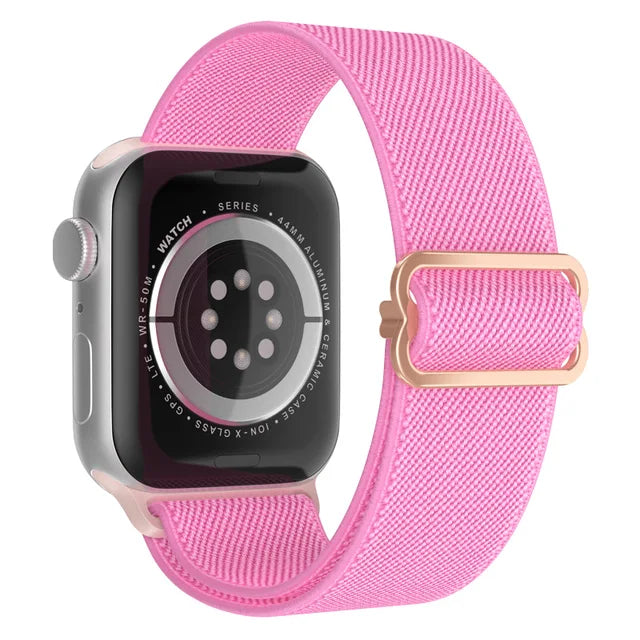 Scrunchie Strap for Apple watch Ultra 49mm band 45mm 44/40mm 41mm Adjustable Nylon solo Loop bracelet iWatch serie 4 5 se 6 7 8