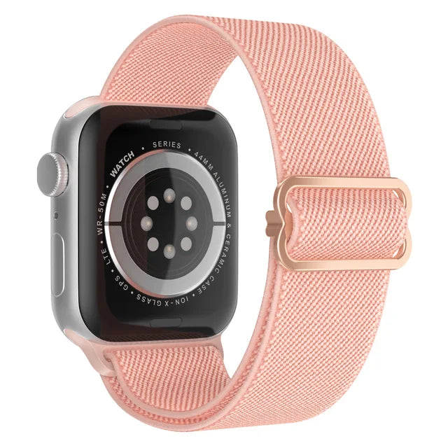 Scrunchie Strap for Apple watch Ultra 49mm band 45mm 44/40mm 41mm Adjustable Nylon solo Loop bracelet iWatch serie 4 5 se 6 7 8