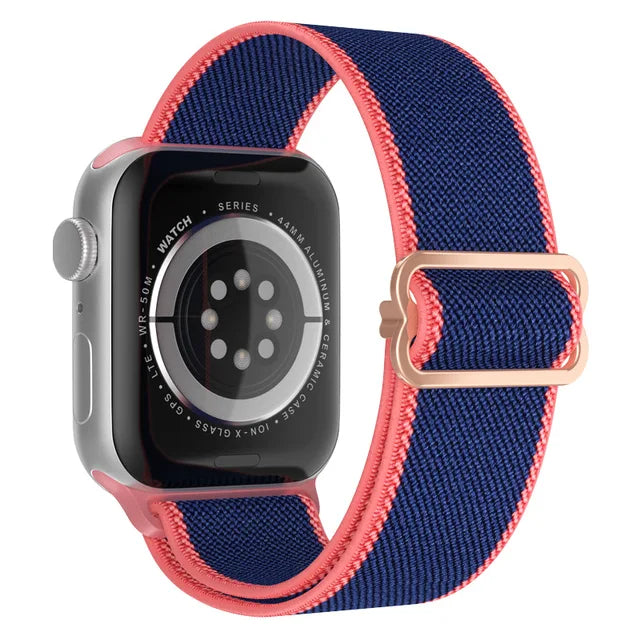 Scrunchie Strap for Apple watch Ultra 49mm band 45mm 44/40mm 41mm Adjustable Nylon solo Loop bracelet iWatch serie 4 5 se 6 7 8