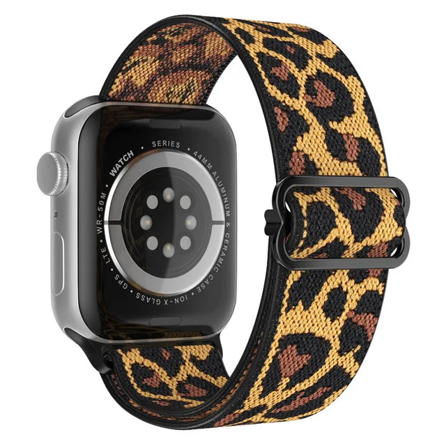 Scrunchie Strap for Apple watch Ultra 49mm band 45mm 44/40mm 41mm Adjustable Nylon solo Loop bracelet iWatch serie 4 5 se 6 7 8