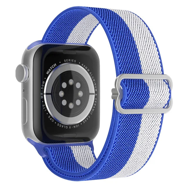 Scrunchie Strap for Apple watch Ultra 49mm band 45mm 44/40mm 41mm Adjustable Nylon solo Loop bracelet iWatch serie 4 5 se 6 7 8