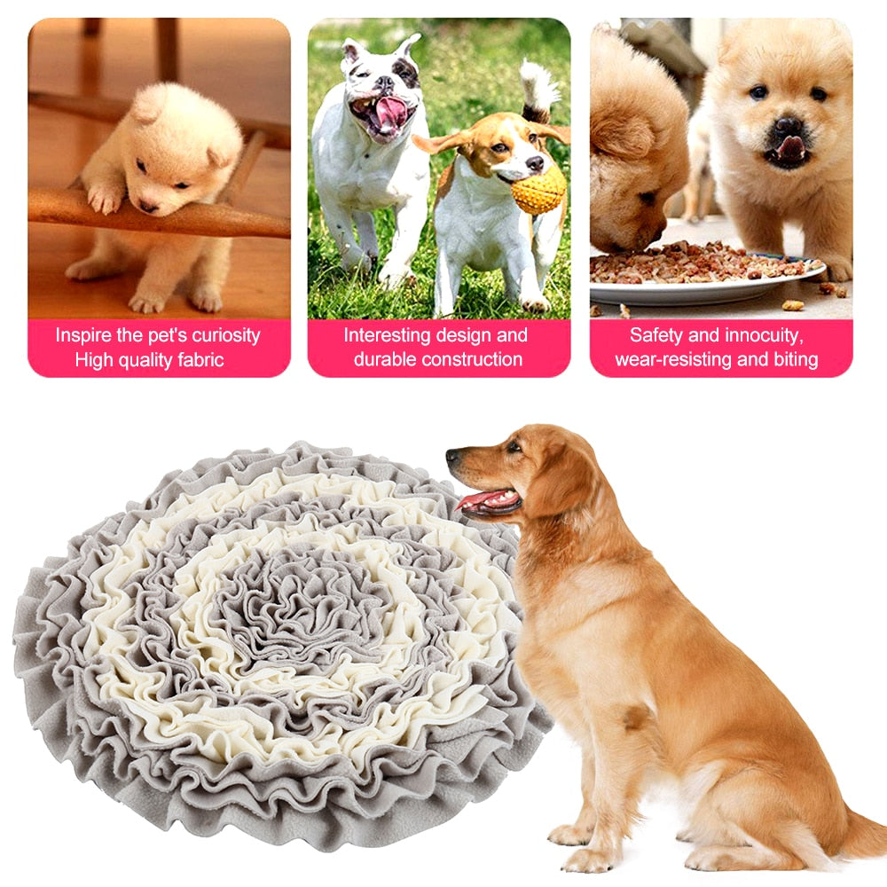 Dogs Snuffle Mat Pet Leak Food Anti Choking Mat Cat Dog Training Blanket Nose Sniffing Blanket Fleece Pads Dog Mat Nose Pad|Houses, Kennels & Pens|