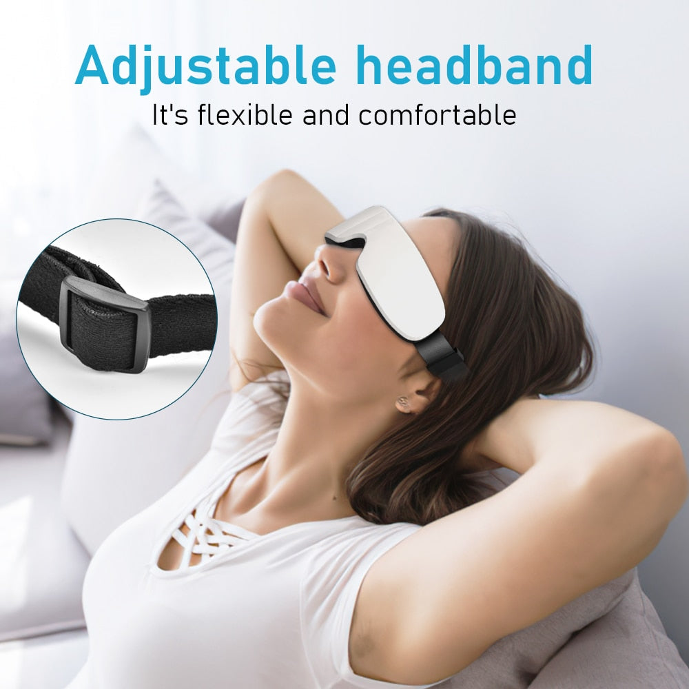 Vibration Eye Massager Electric Bluetooth Eye Care Device Fatigue Relieve Hot Compress Therapy Massager Eye Mask For Sleeping