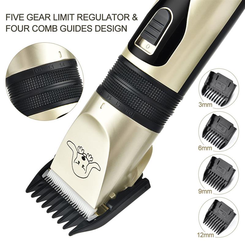 USB Electrical Pet Hair Clipper Remover Professional Pet Dog Hair Trimmer Cutter Grooming Pets Haircut Machine|Dog Hair Trimmers|