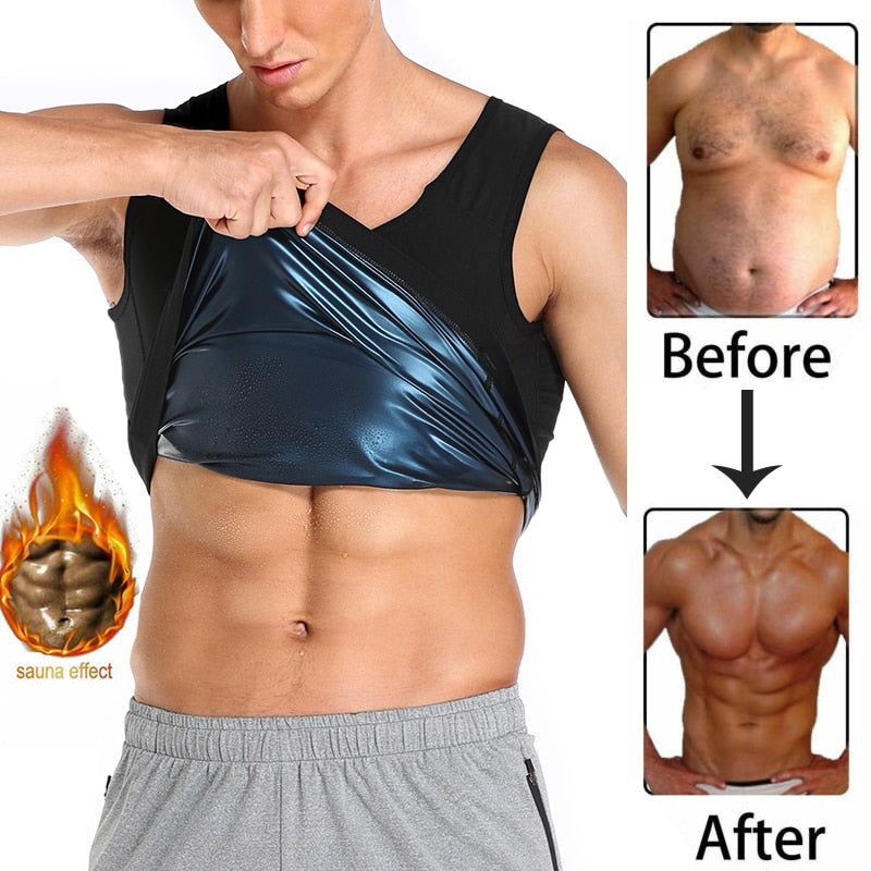 Men Women Sweat Sauna Vest Body Shapers Vest Waist Trainer Slimming Tank Top Shapewear Corset Gym Underwear Women Fat Burn