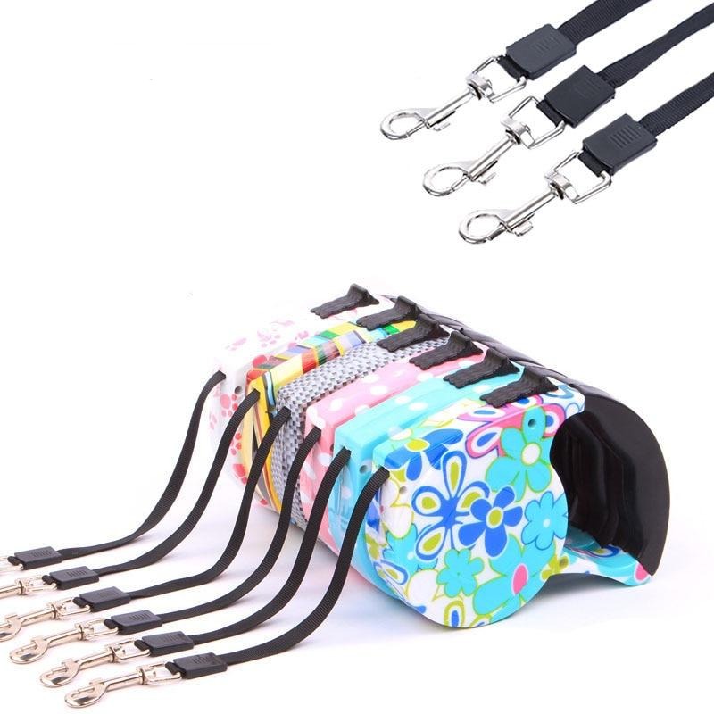 Automatic Retractable Dog Leash Fashion Printed Auto Traction Rope For Small Medium Dogs Cat Walking Running Pet Leashes Product