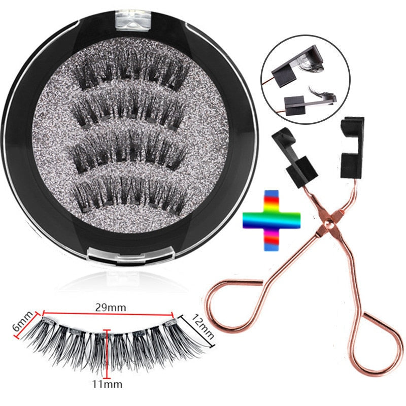 5 Magnets Magnetic Eyelashes, Makeup Eyelashes, Natural Magnetic Eyelashes, Makeup Tools