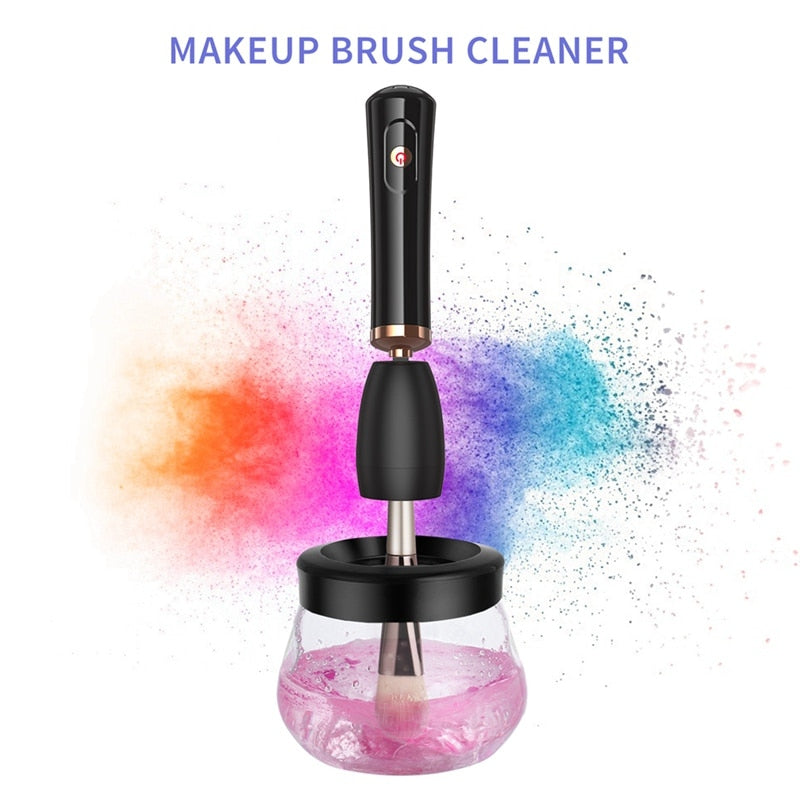 Makeup Brush Cleaner Type C Charged Multi Function Machine Silicone Fast Washing and Drying Automatic Spinner Tool