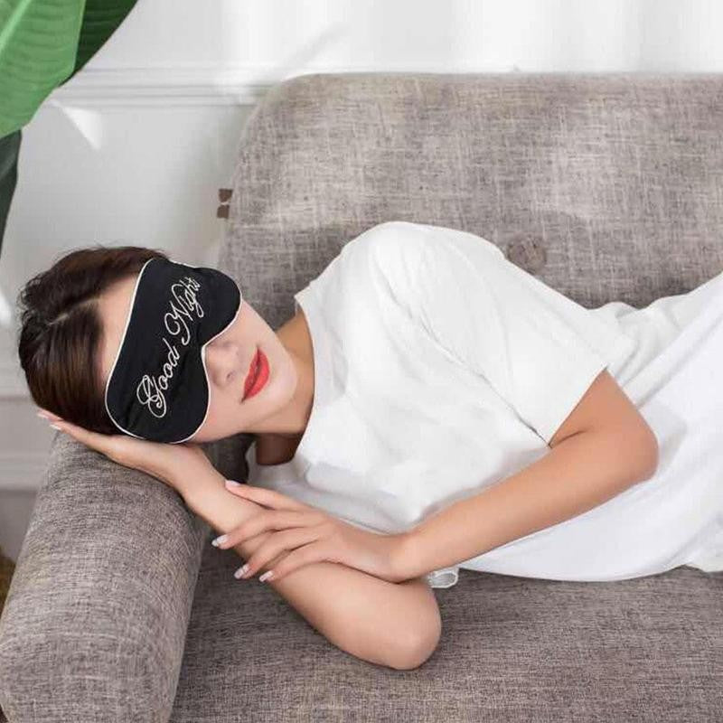 Sleeping Mask Sleeping Blindfold Soft Eye Masks Cute Love Cloud Eye Cover silk Fabric Eye Mask Eyepatch Nap Health Eye Cover