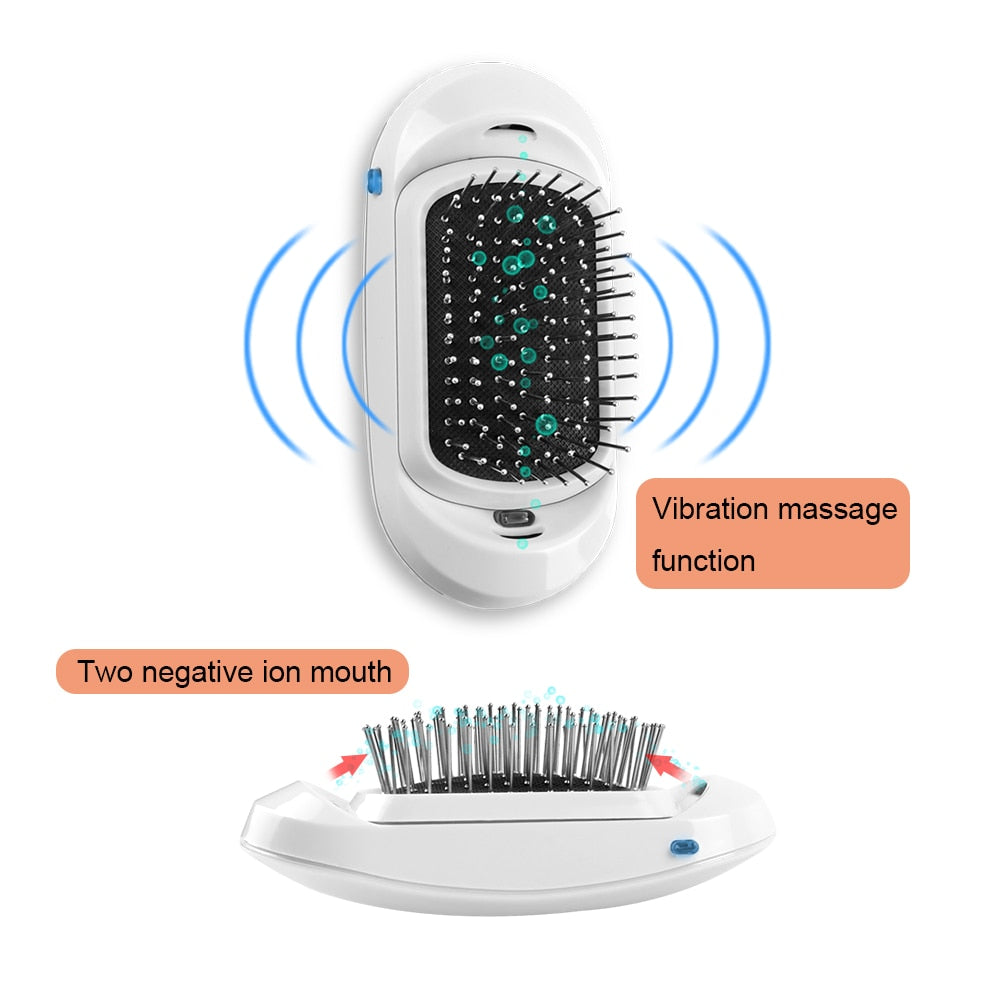 Hair Scalp Massage Comb Anti Frizz ionic Hair Brush Electric Negative Ions hair brush Comb Women