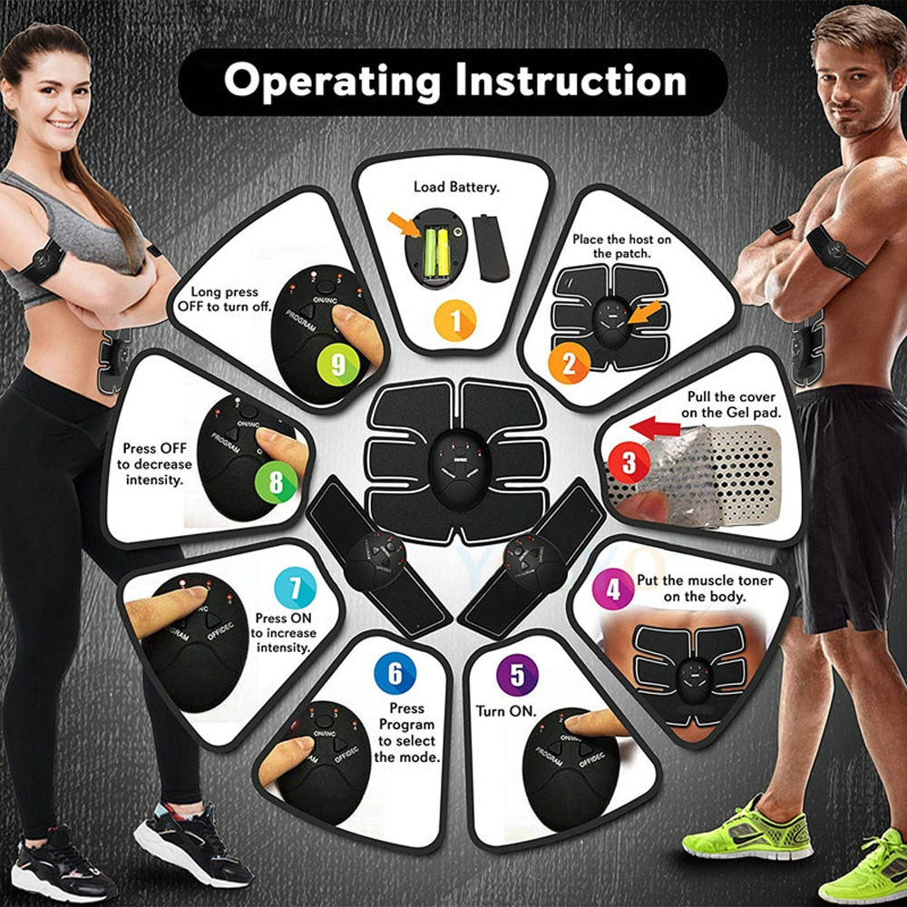 EMS Hip Muscle Stimulator Fitness Lifting Buttock Abdominal Trainer Weight loss Body Slimming Massage