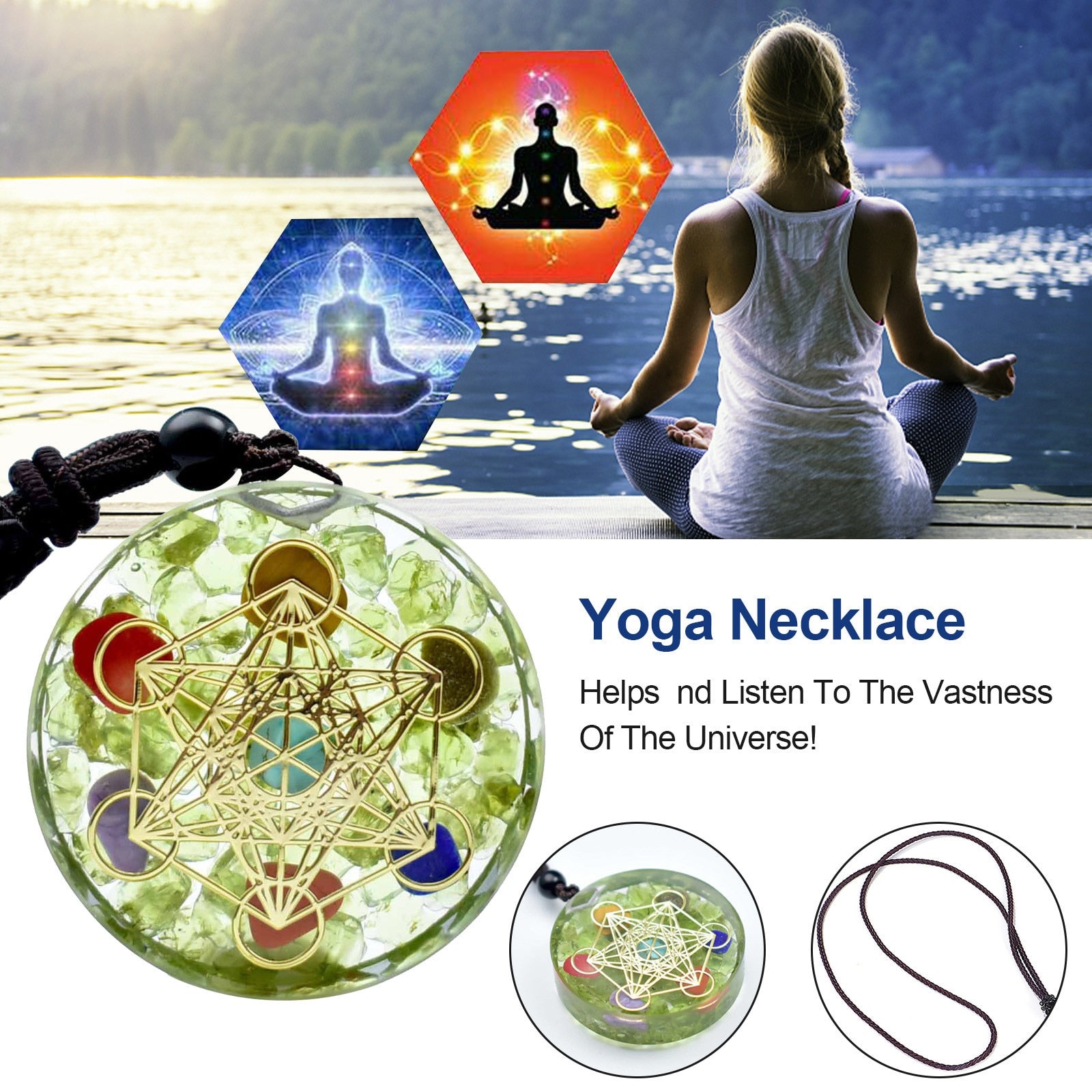 Orgone Pendant Tree Of Life Energy Orgonite Necklace Olivine Crystal Healing Resin Pendant Chakra Yoga Meditation Pendant|Pendant Necklaces|