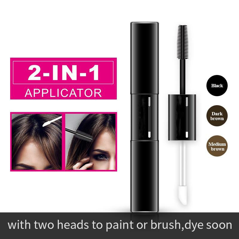 Temporary Hair Dye 2 in 1 applicator hair color brush and comb DIY Hair Color Wax Mascara Dye Cream