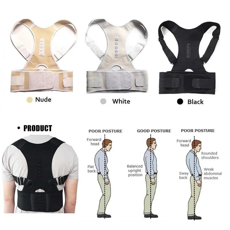 Magnetic Therapy Posture Corrector Brace Shoulder Back Support Belt for Men Women Braces & Supports Belt Shoulder Posture Magnetic Therapy Posture Correct Shoulder Posture