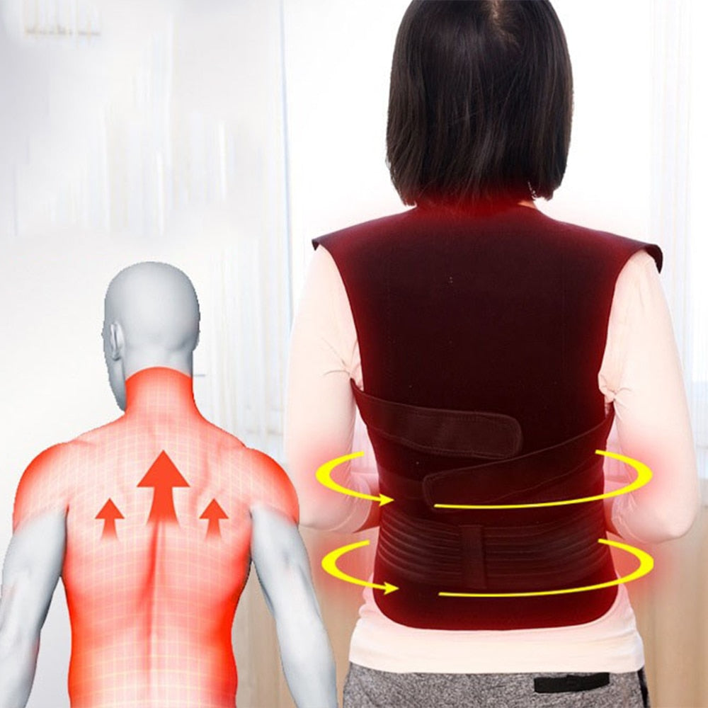Self heating Magnetic Therapy Waist Back Shoulder Posture Corrector Spine Lumbar Brace Back Support Belt Pain Relief