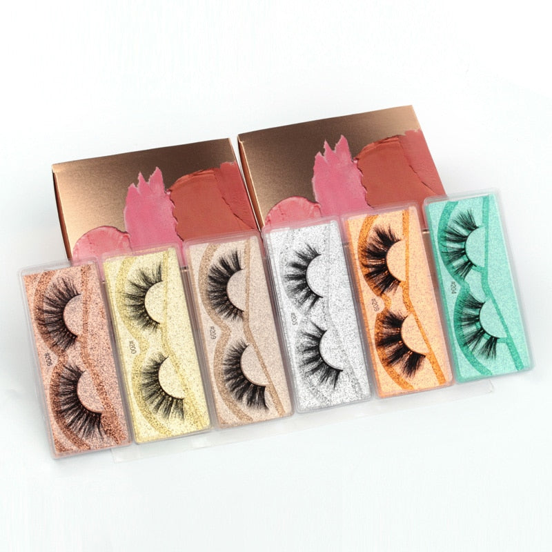 Wholesale False Eyelashes Fashion Hand made 3d Volume Eyelashes Natural Messy Soft Lashes for Makeups In Bulk