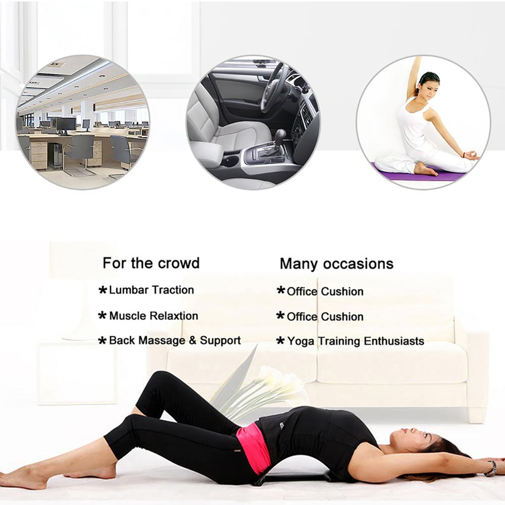 Back Massager Stretcher Fitness Massage Stretch Relax Stretcher Lumbar Support Spine Pain Chiropractic