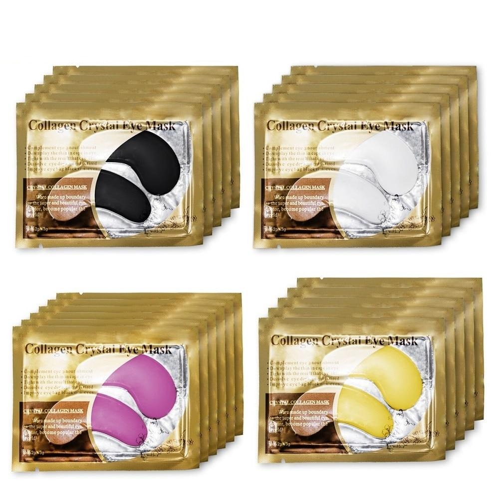 20Packs 24K Gold Crystal Collagen Eye Mask Patch Pad Moisturizing Anti Aging Puffiness Dark Circle Remover Eye Bags Skin Care|Creams|