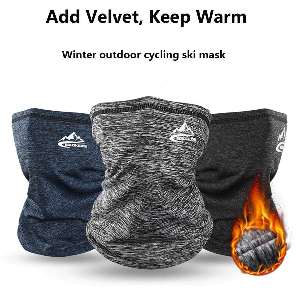 Winter Neck Warmer Cycling Scarf Outdoor Running Sports Headwear Face Scarf Bicycle Bandana Men Simple Fashion Bike Headbands