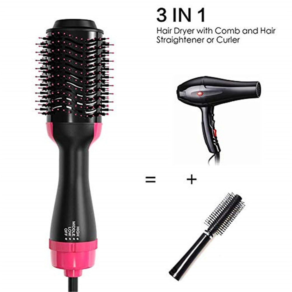 Hair Blower Brush One Step Hair Dryer and Volumizer Hair Dryer Brush Rotating Hot Air Brush Hairdryer Hairbrush Blow Dryer Comb
