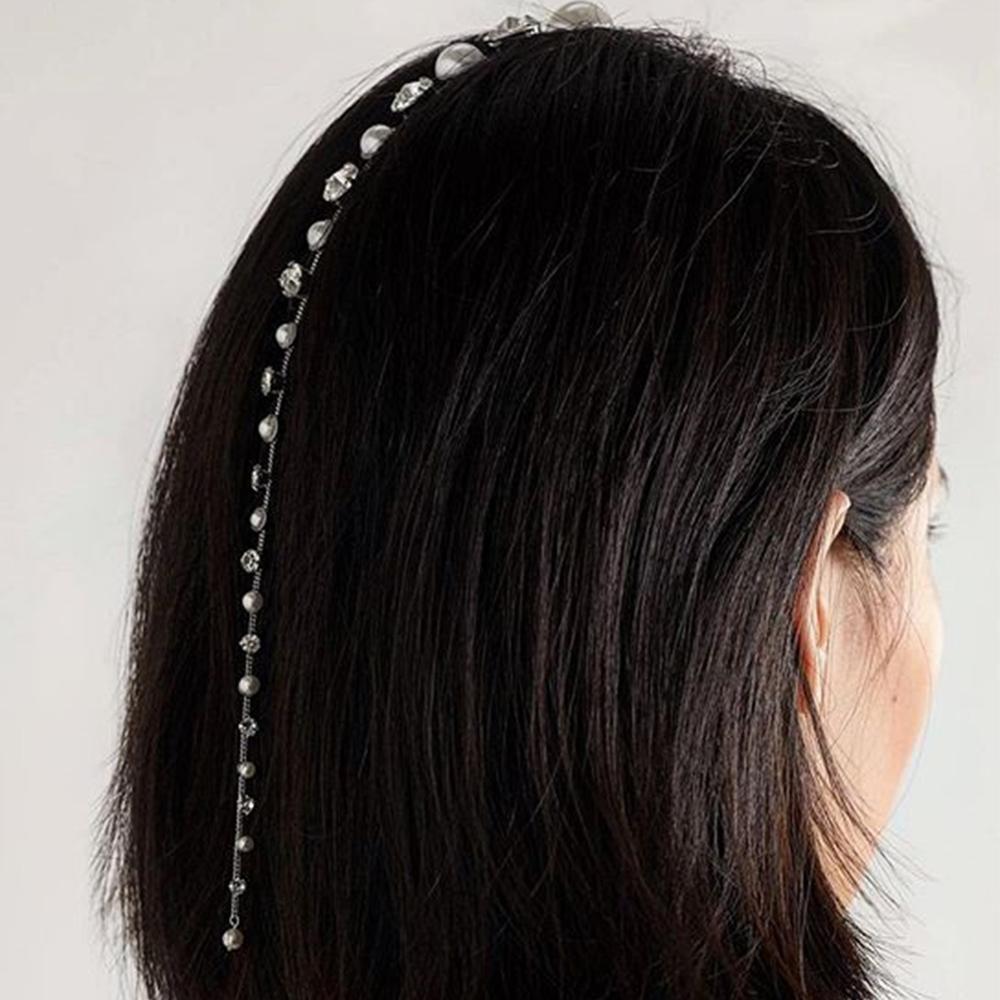 Rhinestone Hair Chain Accessories Jewelry For Wedding Colorful Luxury Crystal Hair Pins Long For Women Wholesale Bulk - Hair Jewelry