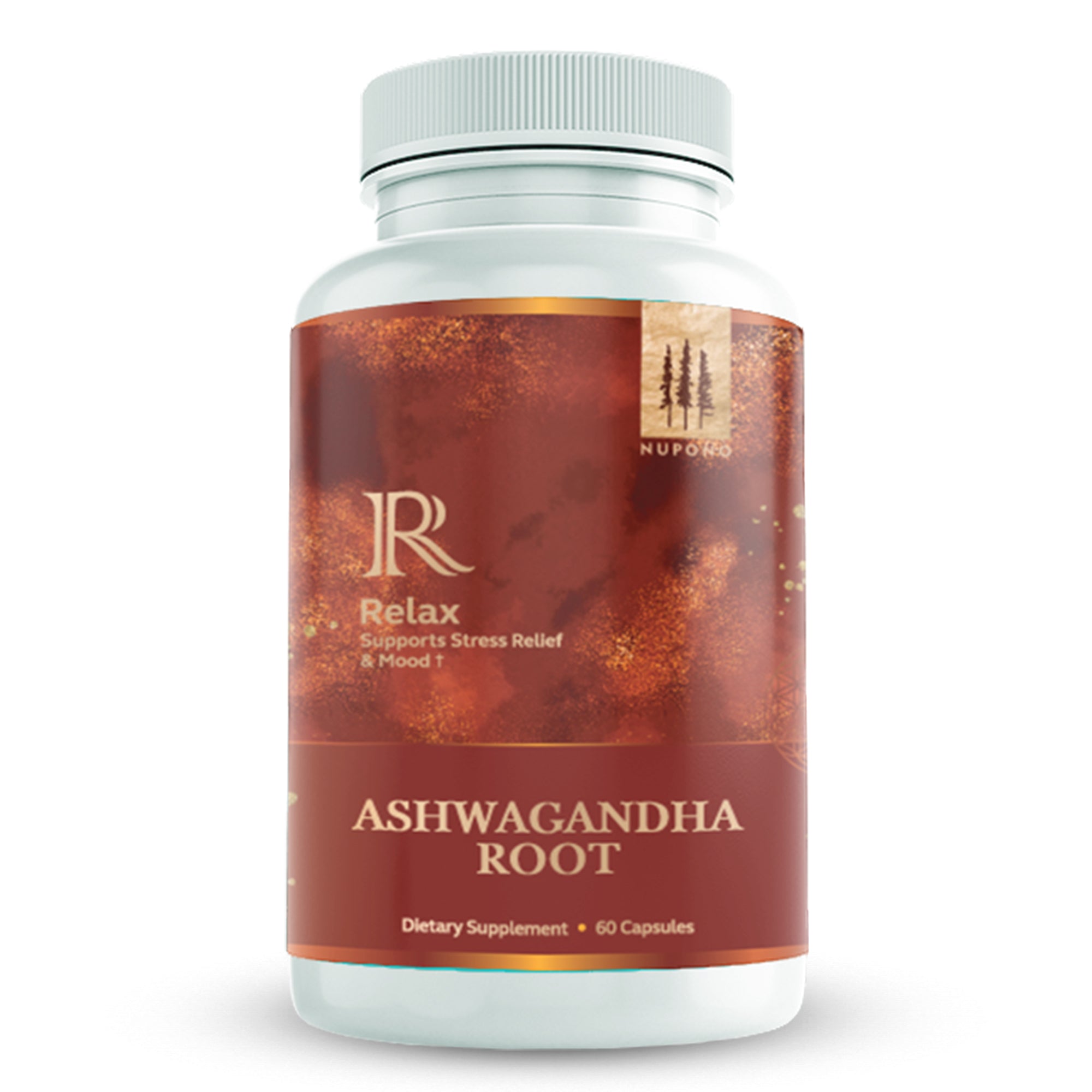 Ashwagandha Root Supplement 675mg with Black Pepper for Better Absorption 60 Tablets - Reduce Stress Ease Anxiety and Elevate Mood, Energy