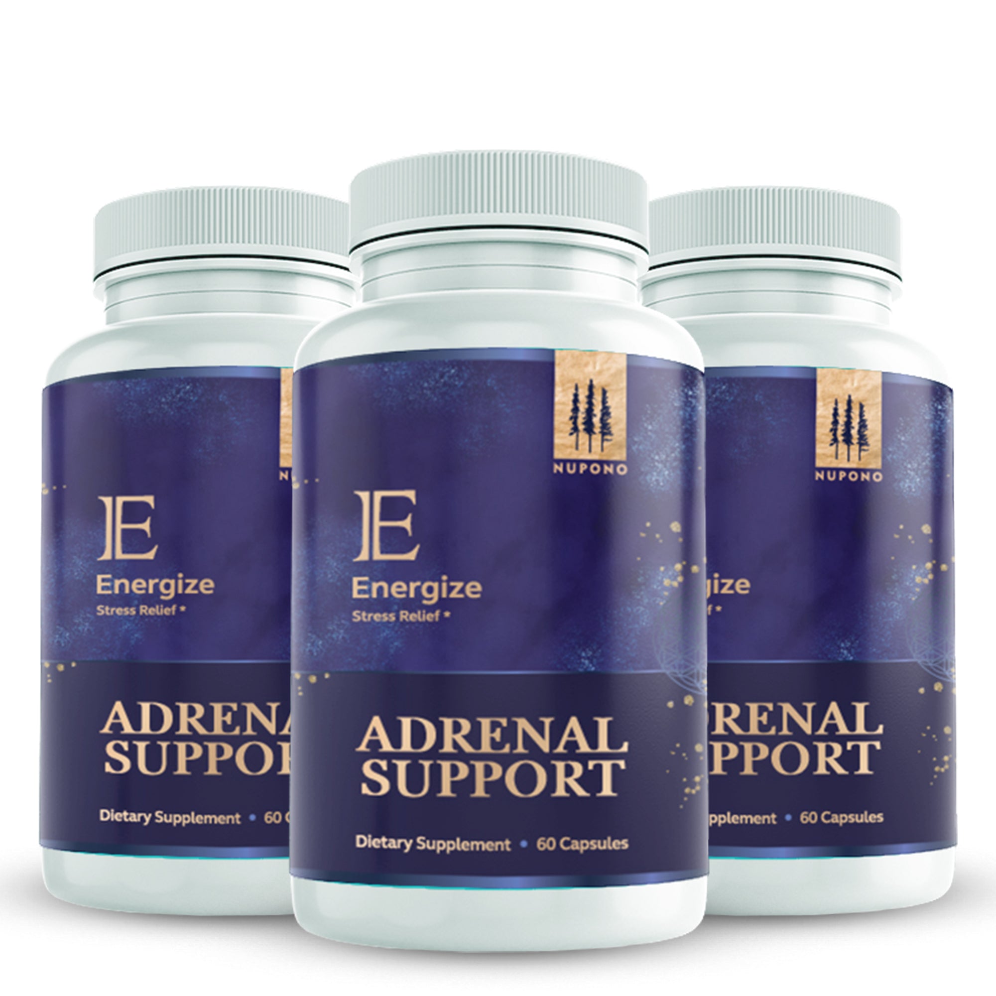 Adrenal Support Supplement 60 Capsules - Cortisol Stress & Fatigue Relief Supplements