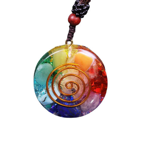 Necklace For Women Chakra Orgonite Energy Pendant Energy Balance Converter Yoga Healing Jewelry