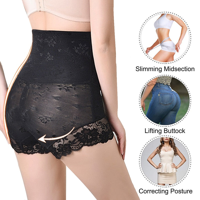 Women High Waist Trainer Body Zip Shaper Panties Tummy Belly Control Slimming Control Shapewear Girdle Underwear Waist Trainer