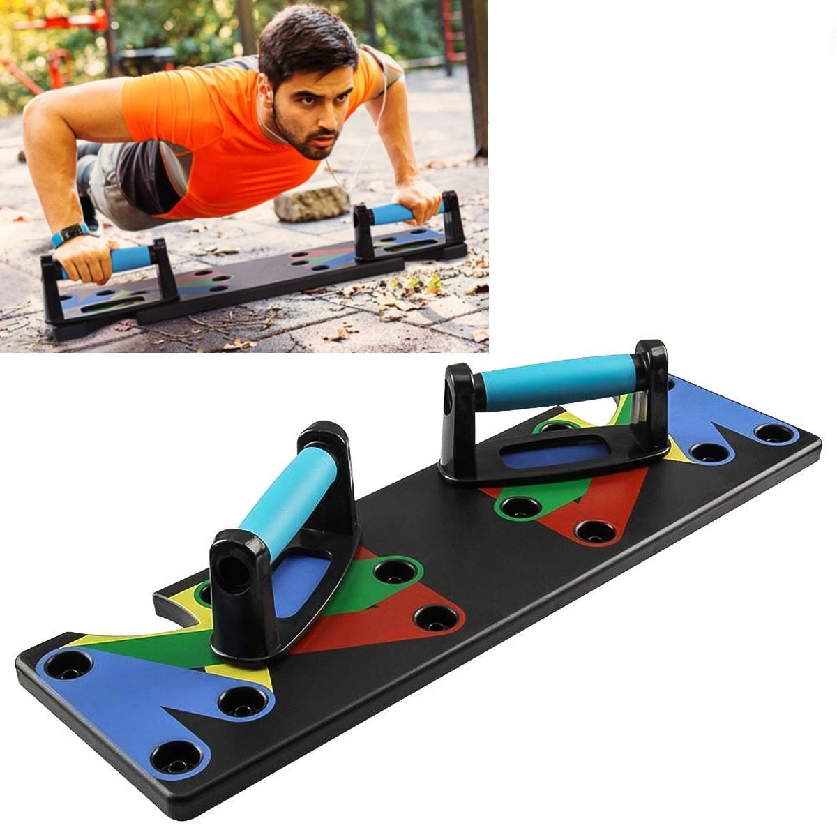 9 In 1 Push Up Rack Board Men Women Comprehensive Fitness Exercise Push Up Stands Body Building Training System Home Equipment|Push-Ups Stands|