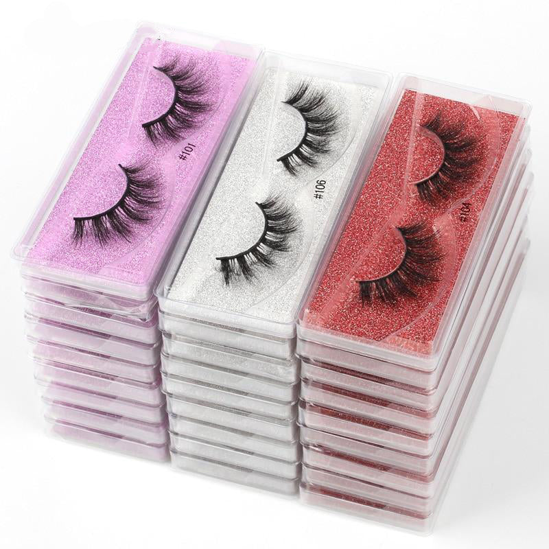 Lashes Wholesale 10/30/50/100 Pcs 3D Eyelashes Natural False Eyelashes Wispy Lashes Makeup Fluffy Lashes In Bulk