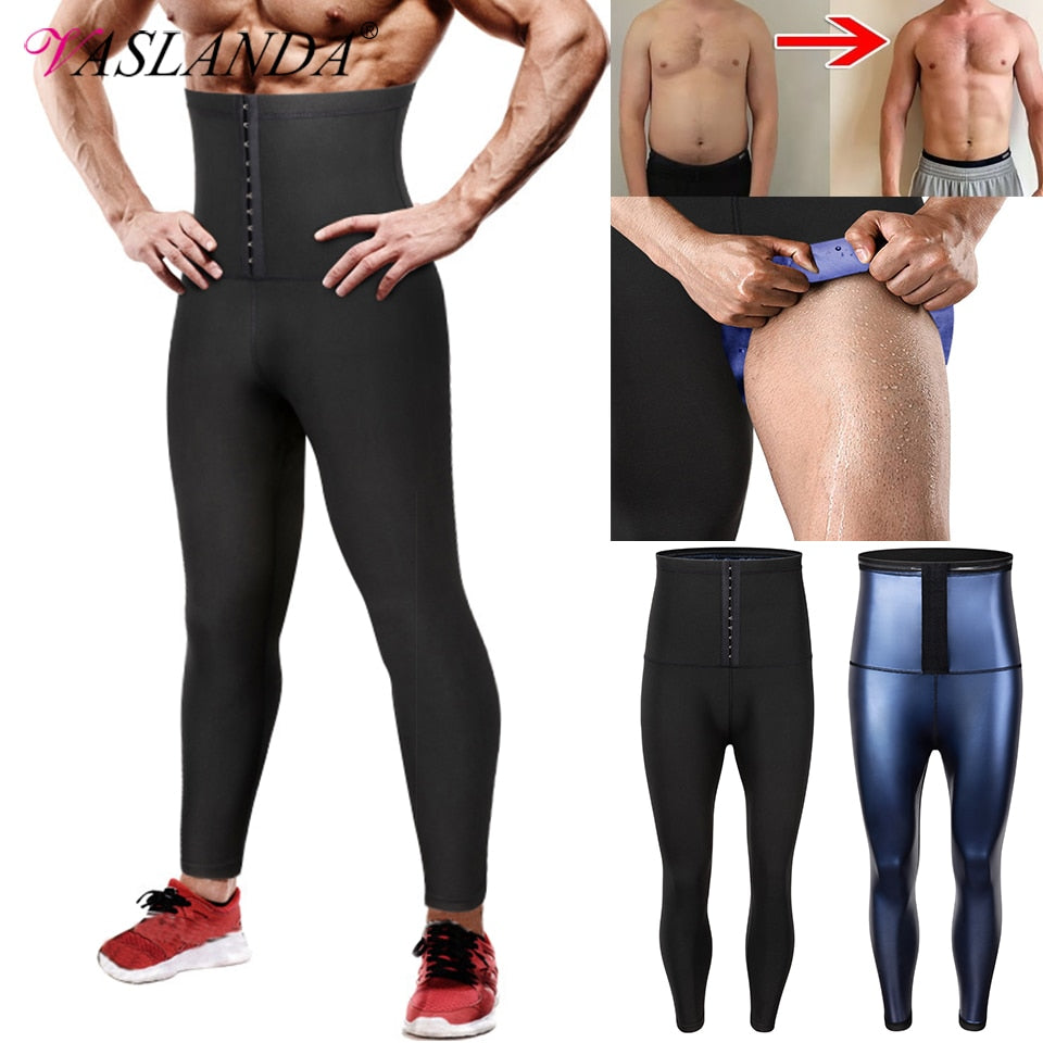 Men Body Shaper Thermo Sauna Pants Sweat Waist Trainer Leggings Slimming Underwear Weight Loss Workout Compression Shapewear - Shapers