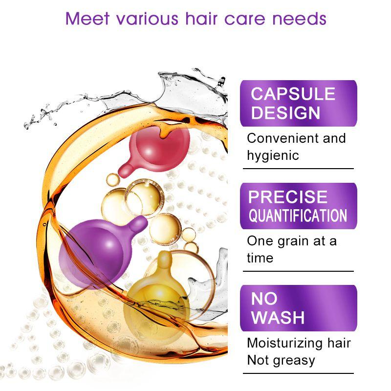 Smooth Silky Hair Vitamin Capsule Keratin Complex Oil Hair Care Repair Damaged Hair Serum Moroccan Oil Anti Hair Loss