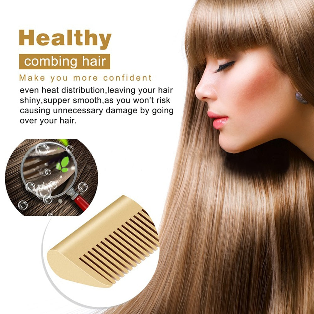 Multifunctional Hair Comb Hair Straightener Anti scalding Hot Heating Comb Hair Curling Straightening Tool Wet And Dry Hair|Straightening Irons|
