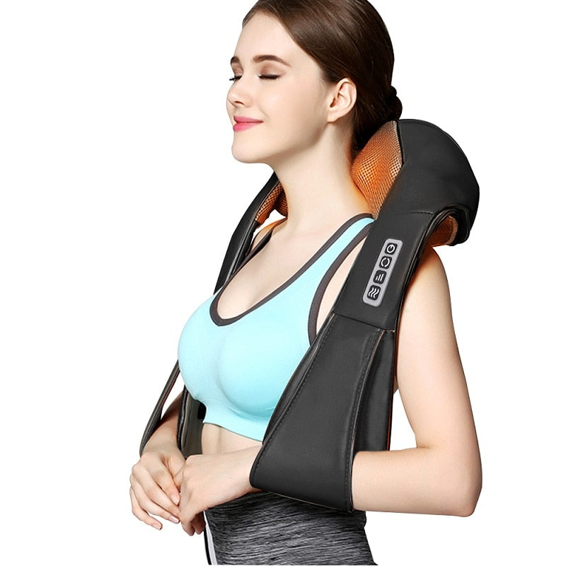 Back Neck Shoulder Massager U Shape Electrical Shiatsu Car Home Dual Use Infrared Kneading Therapy Ache Body Massage|Neck Massage Instrument|