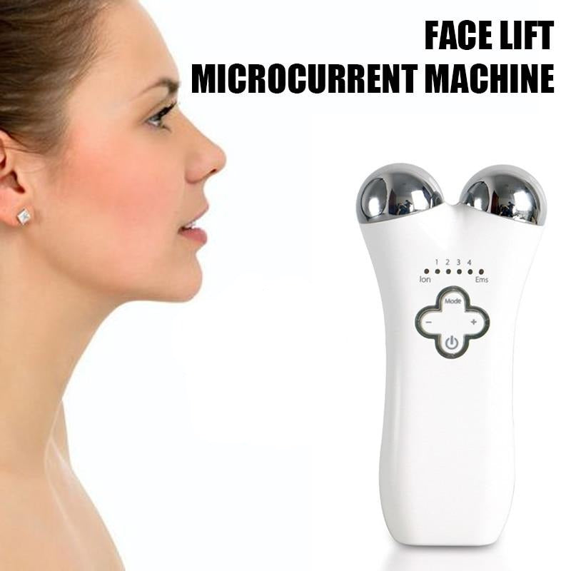 3D Face Massager Microcurrent Face Lift Machine Galvanica Facial Radio Frequency Tighten Wrinkle Remover Skin Care Instruments