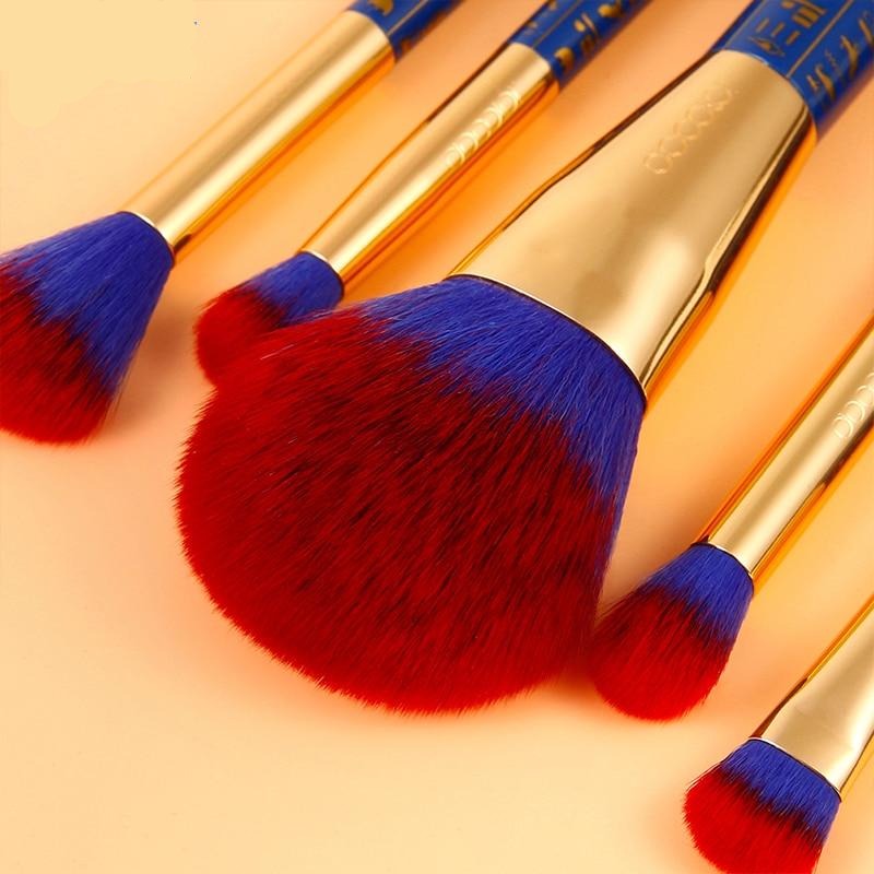 Docolor 19pcs Egypt Makeup Brushes Premium Synthetic Foundation Power Blending Face Powder Eyeshadow Bastet Cat Make Up Brushes|Eye Shadow Applicator|