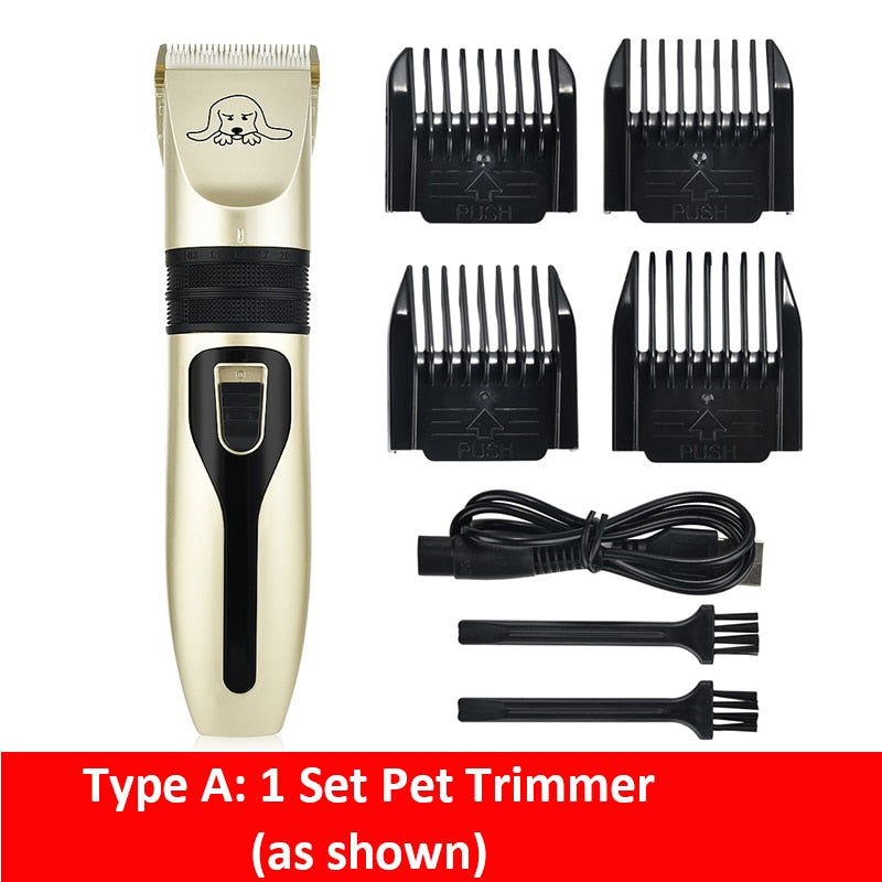 USB Electrical Pet Hair Clipper Remover Professional Pet Dog Hair Trimmer Cutter Grooming Pets Haircut Machine|Dog Hair Trimmers|