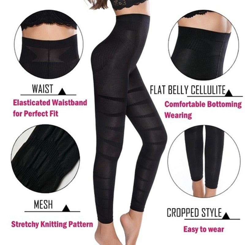 Black anti-cellulite LipoActif legging for women | Skin'Up