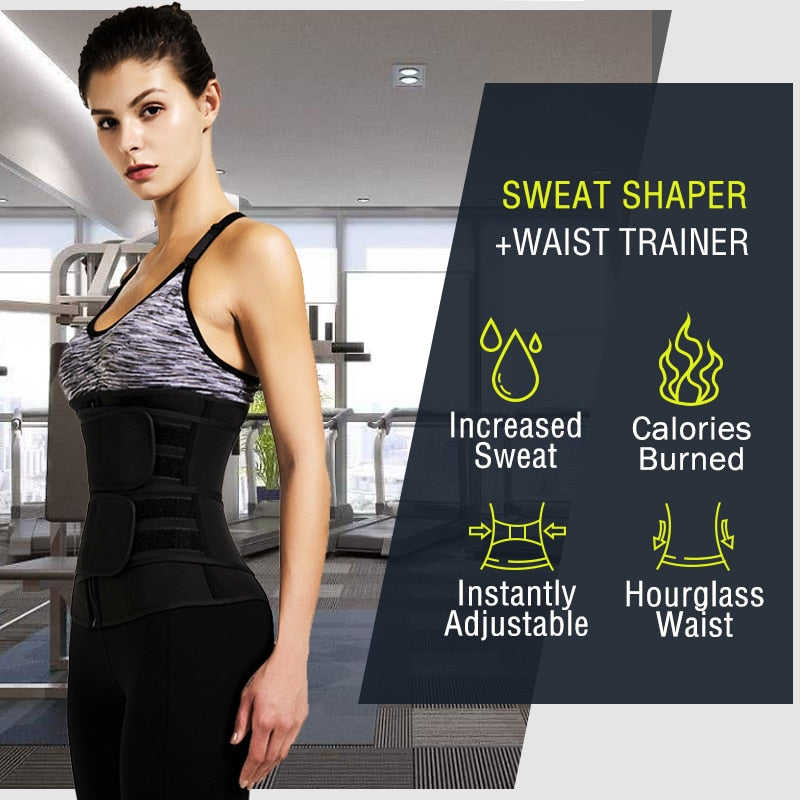 Women Waist Trainer Neoprene Body Shaper Belt Slimming Sheath Belly Reducing Shaper Tummy Sweat Shapewear Workout Shaper Corse